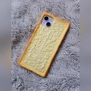 iPhone 14/15 Plus Novelty Phone Case Funny Bread Slice